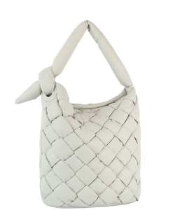 Quilted Puffy Shoulder Bag JYE-0475 GRAY